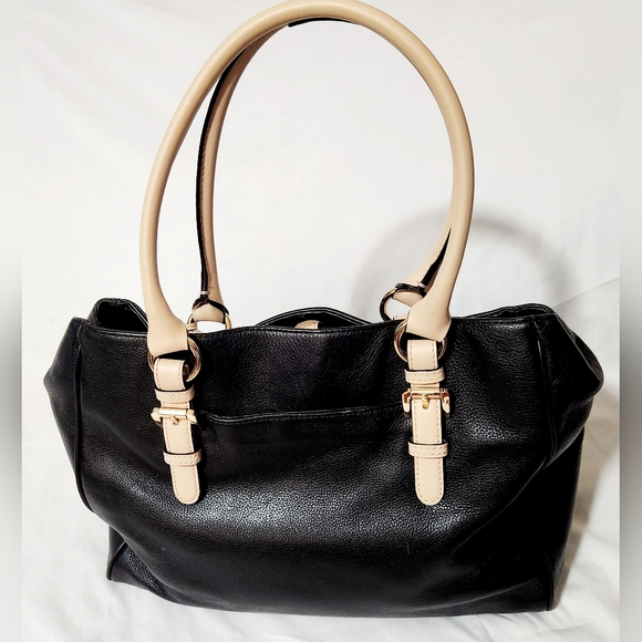 Michael Kors Jet Set Saffiano Shoulder Tote Bag Black - Picture 7 of 14